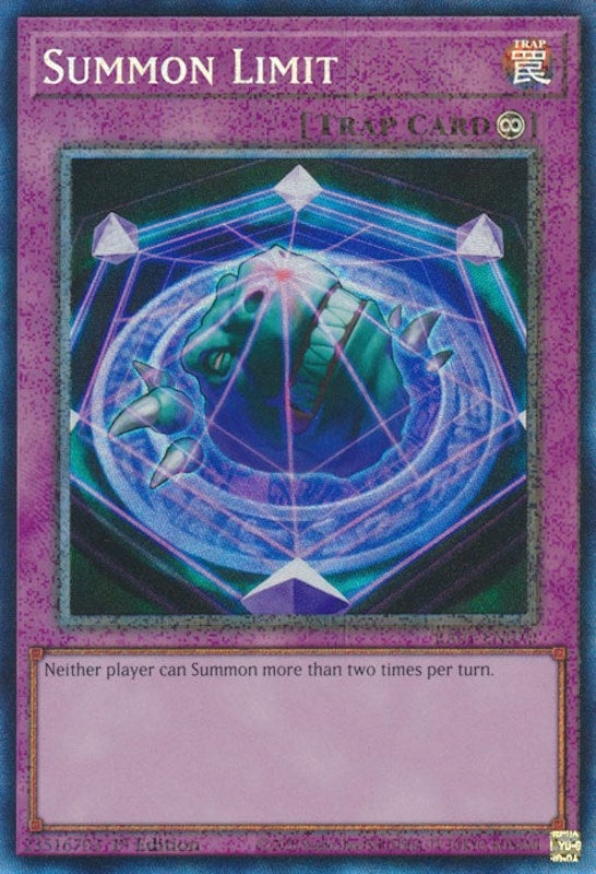 Image for Summon Limit (PCR) (25th Anniversary Rarity Collection) (RA01-EN070) - YuGiOh