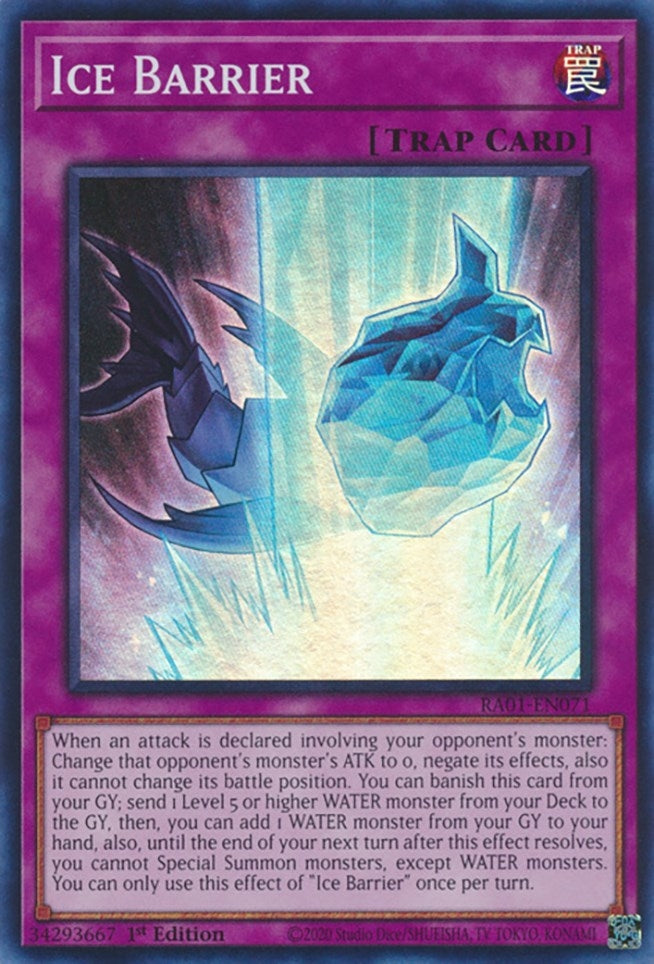 Image for Ice Barrier (25th Anniversary Rarity Collection) (RA01-EN071) - YuGiOh