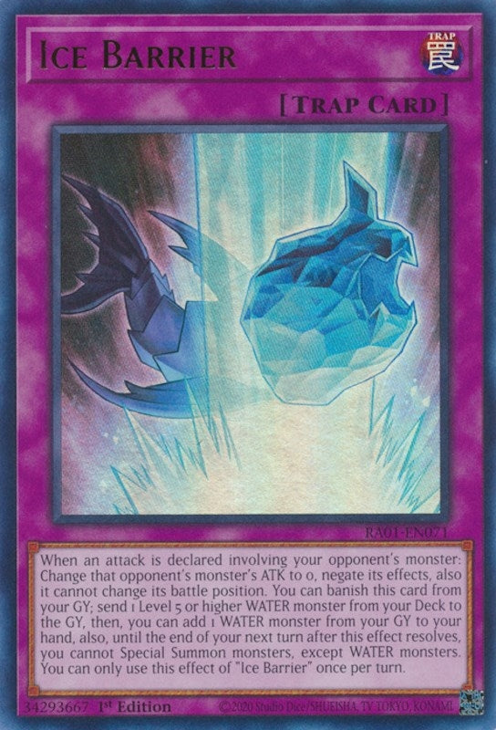 Image for Ice Barrier (UR) (25th Anniversary Rarity Collection) (RA01-EN071) - YuGiOh