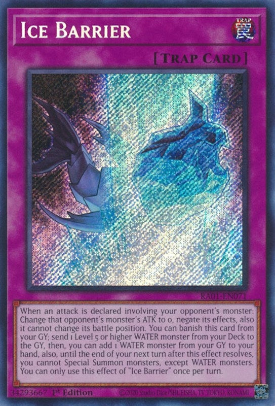 Image for Ice Barrier (Secret Rare) (25th Anniversary Rarity Collection) (RA01-EN071) - YuGiOh