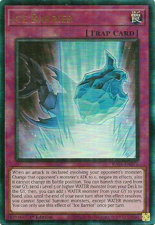 Image for Ice Barrier (PUR) (25th Anniversary Rarity Collection) (RA01-EN071) - YuGiOh