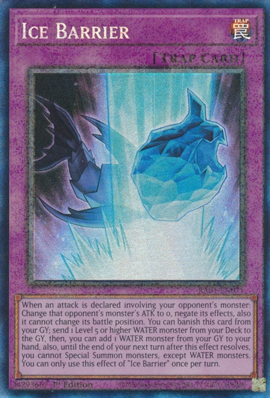 Image for Ice Barrier (PCR) (25th Anniversary Rarity Collection) (RA01-EN071) - YuGiOh