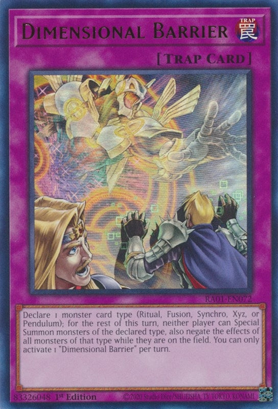 Image for Dimensional Barrier (UR) (25th Anniversary Rarity Collection) (RA01-EN072) - YuGiOh
