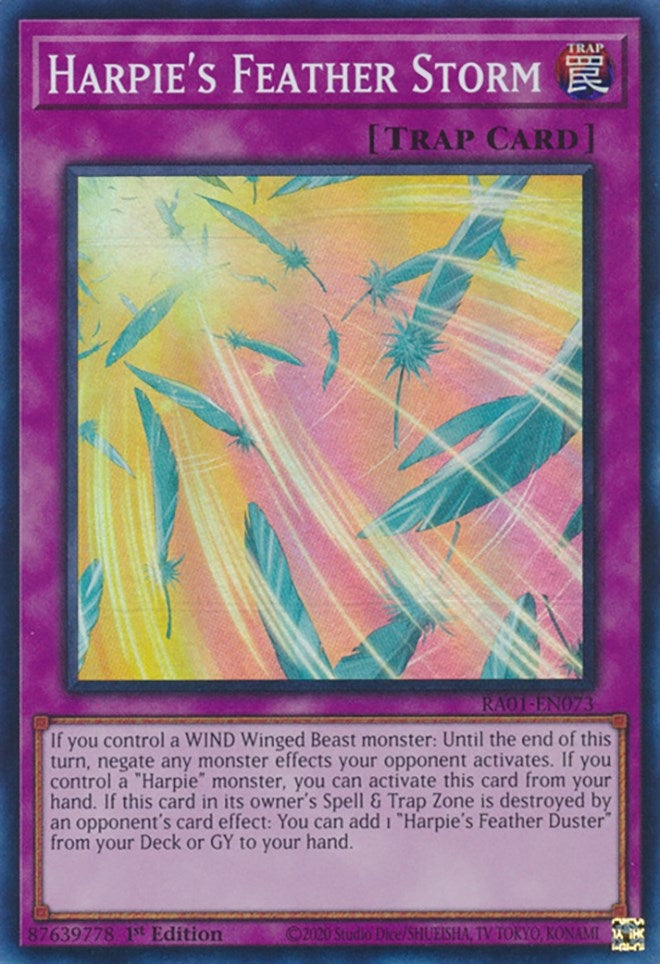 Image for Harpie's Feather Storm (25th Anniversary Rarity Collection) (RA01-EN073) - YuGiOh