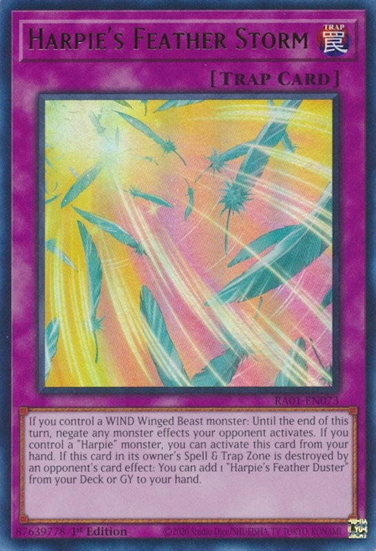 Image for Harpie's Feather Storm (UR) (25th Anniversary Rarity Collection) (RA01-EN073) - YuGiOh