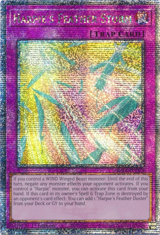 Image for Harpie's Feather Storm (Quarter Century Secret Rare) (25th Anniversary Rarity Collection) (RA01-EN073) - YuGiOh