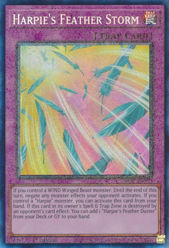 Image for Harpie's Feather Storm (PCR) (25th Anniversary Rarity Collection) (RA01-EN073) - YuGiOh