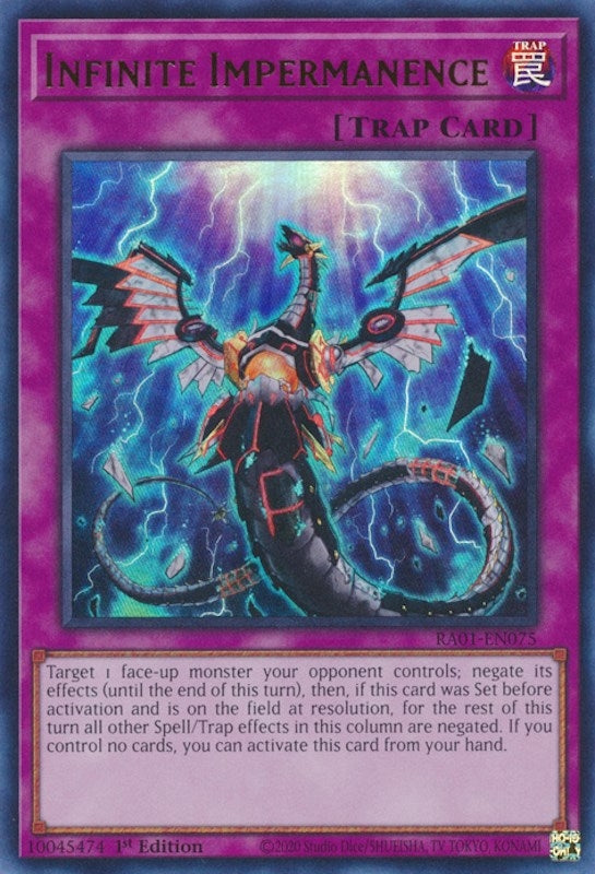 Image for Infinite Impermanence (UR) (25th Anniversary Rarity Collection) (RA01-EN075) - YuGiOh