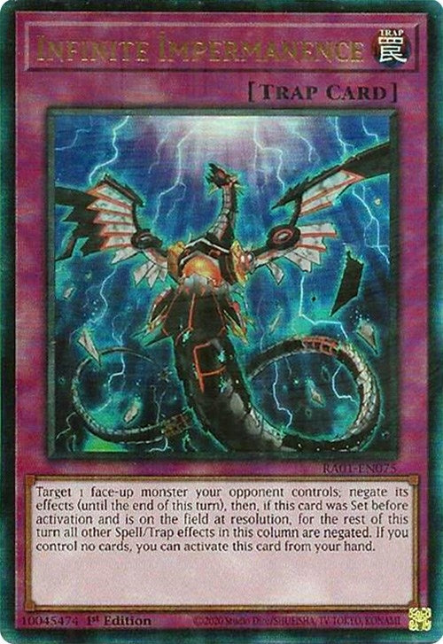 Image for Infinite Impermanence (PUR) (25th Anniversary Rarity Collection) (RA01-EN075) - YuGiOh