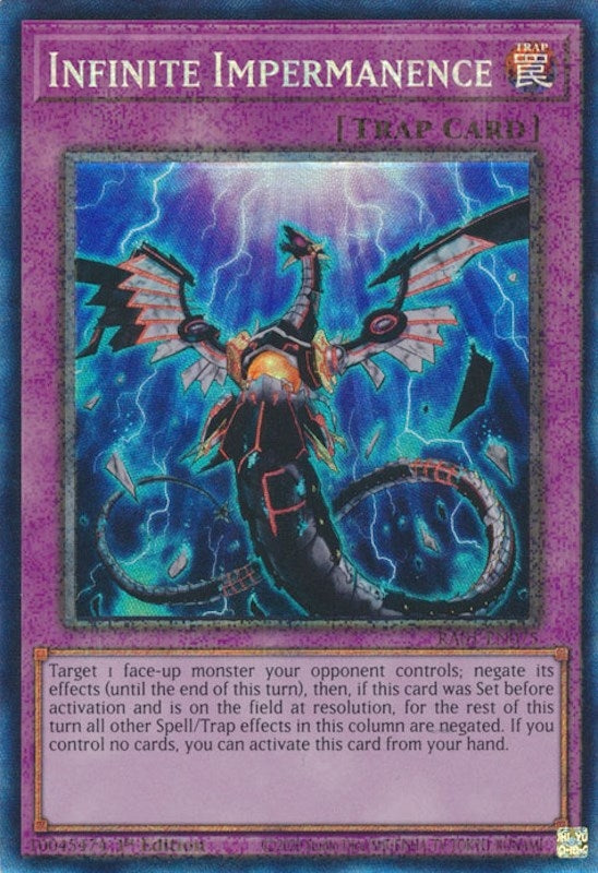 Image for Infinite Impermanence (PCR) (25th Anniversary Rarity Collection) (RA01-EN075) - YuGiOh
