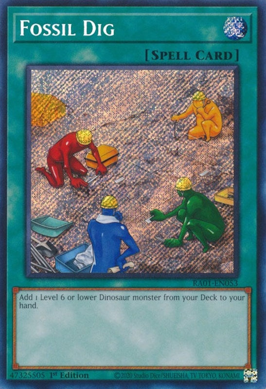 Image for Fossil Dig (Secret Rare) (25th Anniversary Rarity Collection) (RA01-EN053) - YuGiOh