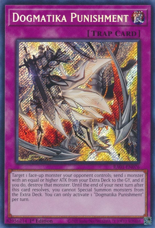 Image for Dogmatika Punishment (Secret Rare) (25th Anniversary Rarity Collection) (RA01-EN076) - YuGiOh