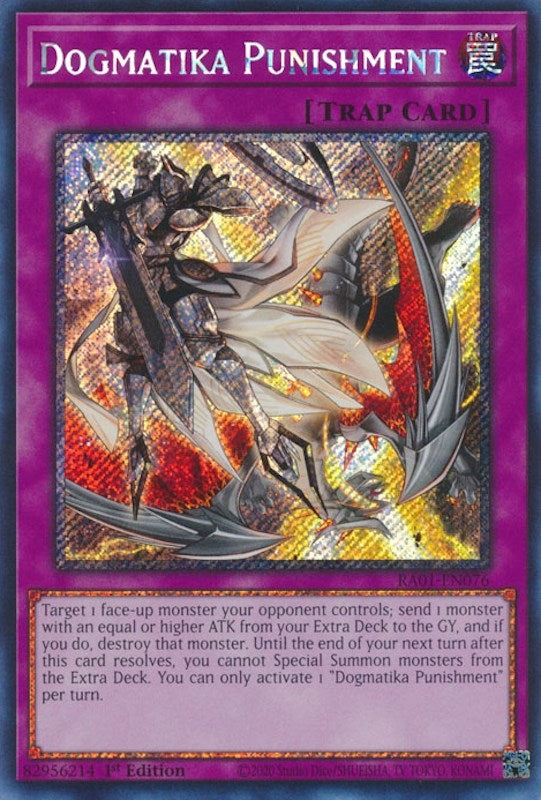 Image for Dogmatika Punishment (Platinum Secret Rare) (25th Anniversary Rarity Collection) (RA01-EN076) - YuGiOh