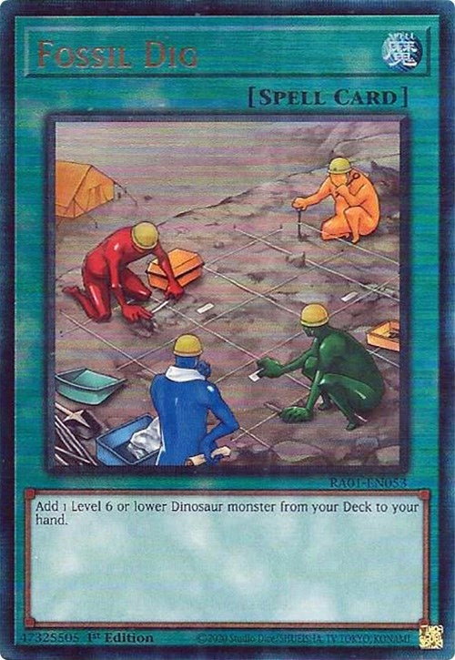 Image for Fossil Dig (PUR) (25th Anniversary Rarity Collection) (RA01-EN053) - YuGiOh