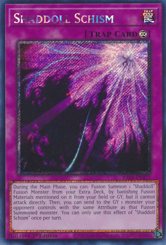 Image for Shaddoll Schism (Platinum Secret Rare) (25th Anniversary Rarity Collection) (RA01-EN077) - YuGiOh