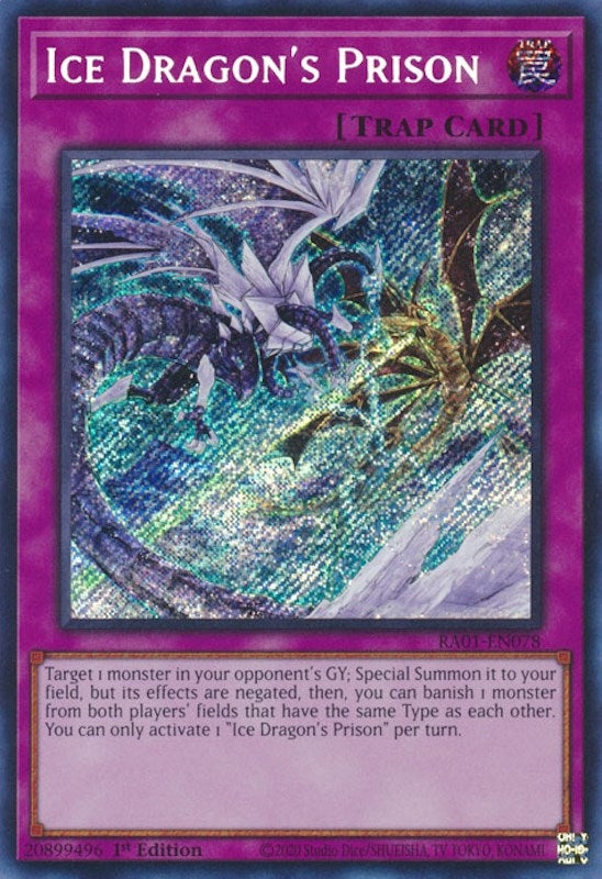 Image for Ice Dragon's Prison (Secret Rare) (25th Anniversary Rarity Collection) (RA01-EN078) - YuGiOh