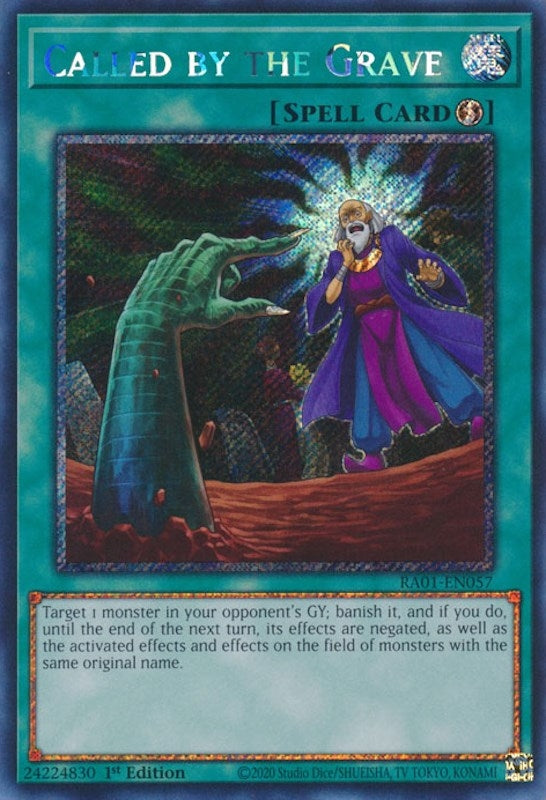 Image for Called by the Grave (Platinum Secret Rare) (25th Anniversary Rarity Collection) (RA01-EN057) - YuGiOh