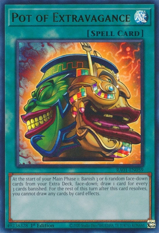 Image for Pot of Extravagance (UR) (25th Anniversary Rarity Collection) (RA01-EN059) - YuGiOh
