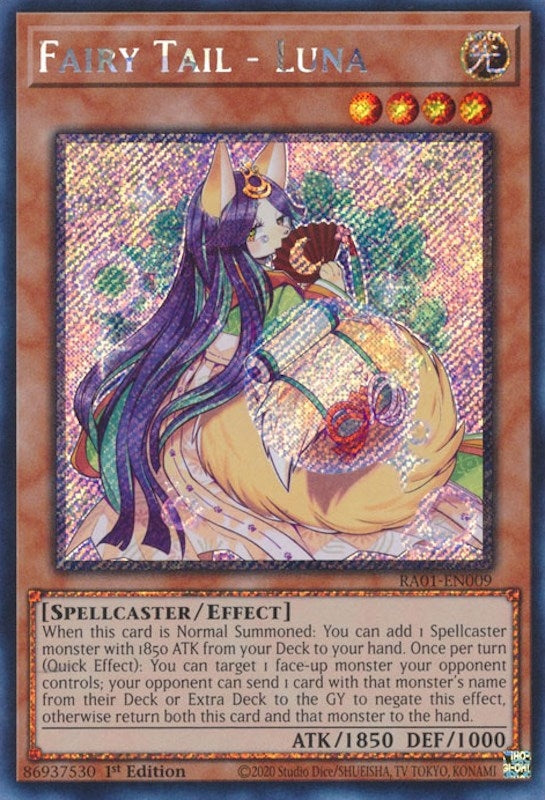 Image for Fairy Tail - Luna (Platinum Secret Rare) (25th Anniversary Rarity Collection) (RA01-EN009) - YuGiOh