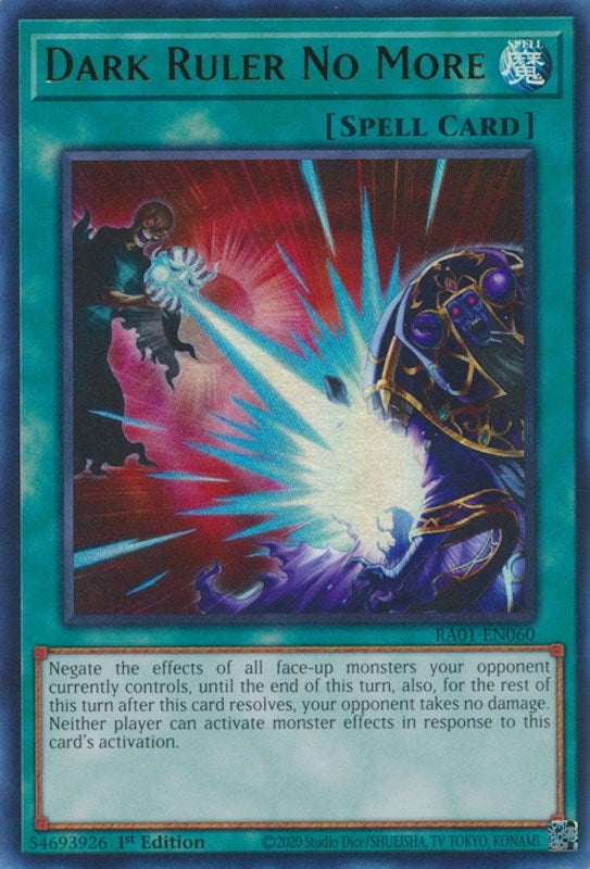 Image for Dark Ruler No More (UR) (25th Anniversary Rarity Collection) (RA01-EN060) - YuGiOh