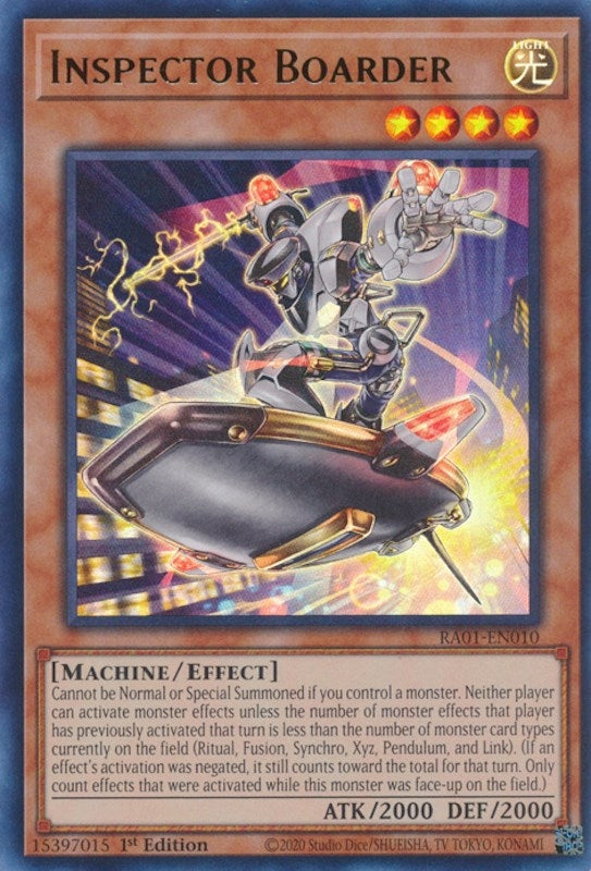 Image for Inspector Boarder (UR) (25th Anniversary Rarity Collection) (RA01-EN010) - YuGiOh
