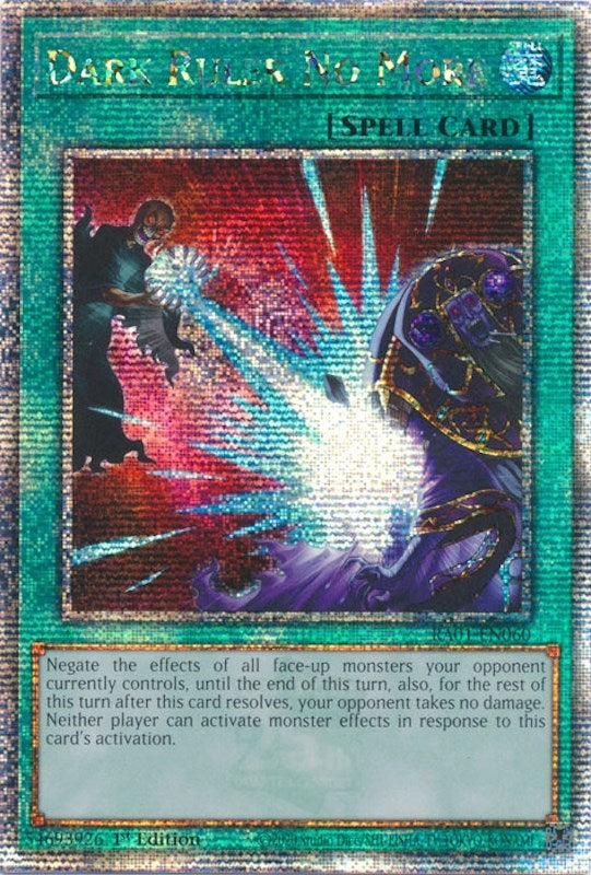 Image for Dark Ruler No More (Quarter Century Secret Rare) (25th Anniversary Rarity Collection) (RA01-EN060) - YuGiOh