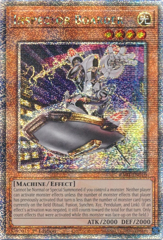 Image for Inspector Boarder (Quarter Century Secret Rare) (25th Anniversary Rarity Collection) (RA01-EN010) - YuGiOh
