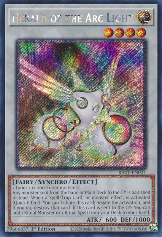 Image for Herald of the Arc Light (Platinum Secret Rare) (25th Anniversary Rarity Collection) (RA01-EN031) - YuGiOh