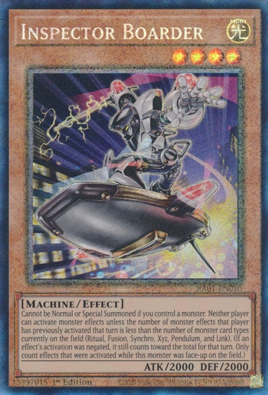Image for Inspector Boarder (PCR) (25th Anniversary Rarity Collection) (RA01-EN010) - YuGiOh