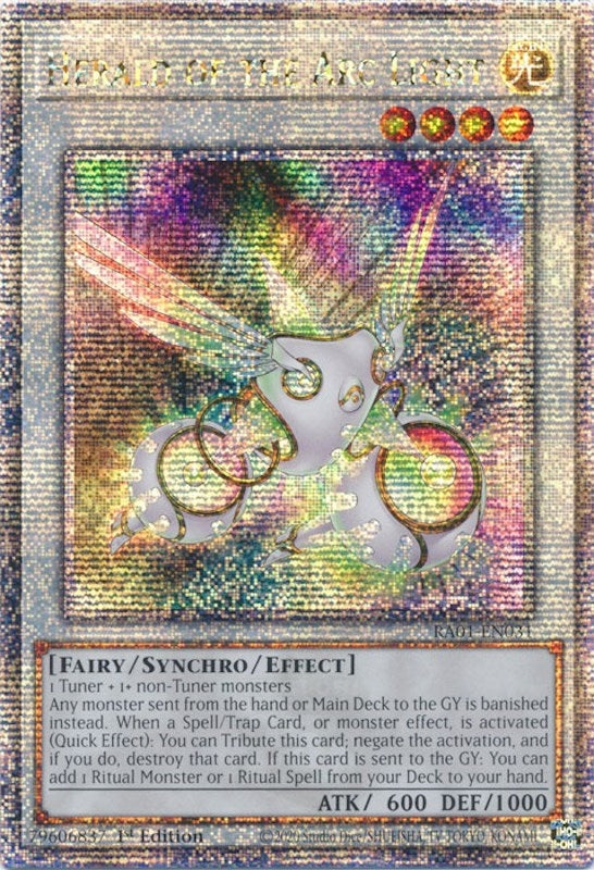 Image for Herald of the Arc Light (Quarter Century Secret Rare) (25th Anniversary Rarity Collection) (RA01-EN031) - YuGiOh