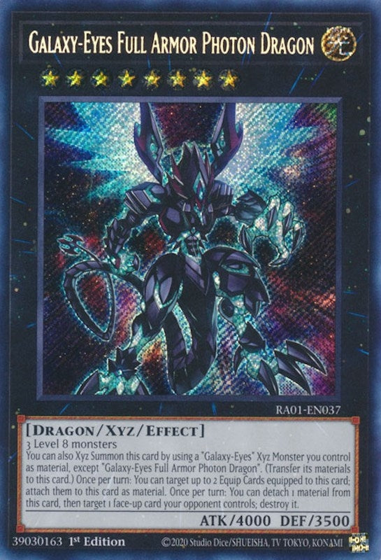 Image for Galaxy-Eyes Full Armor Photon Dragon (Secret Rare) (25th Anniversary Rarity Collection) (RA01-EN037) - YuGiOh