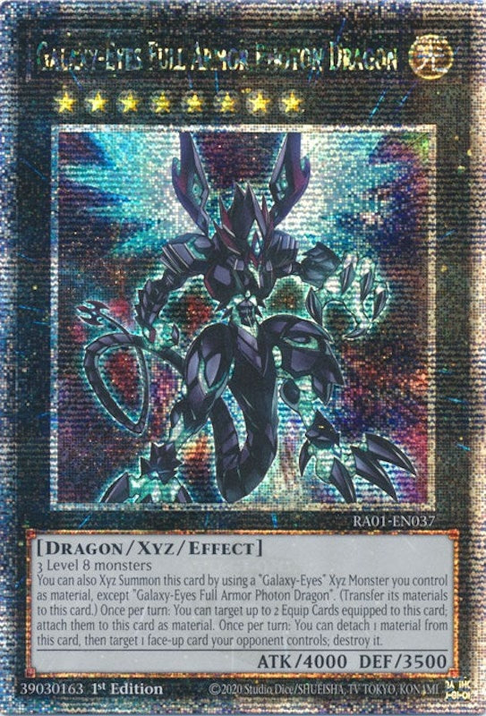 Image for Galaxy-Eyes Full Armor Photon Dragon (Quarter Century Secret Rare) (25th Anniversary Rarity Collection) (RA01-EN037) - YuGiOh