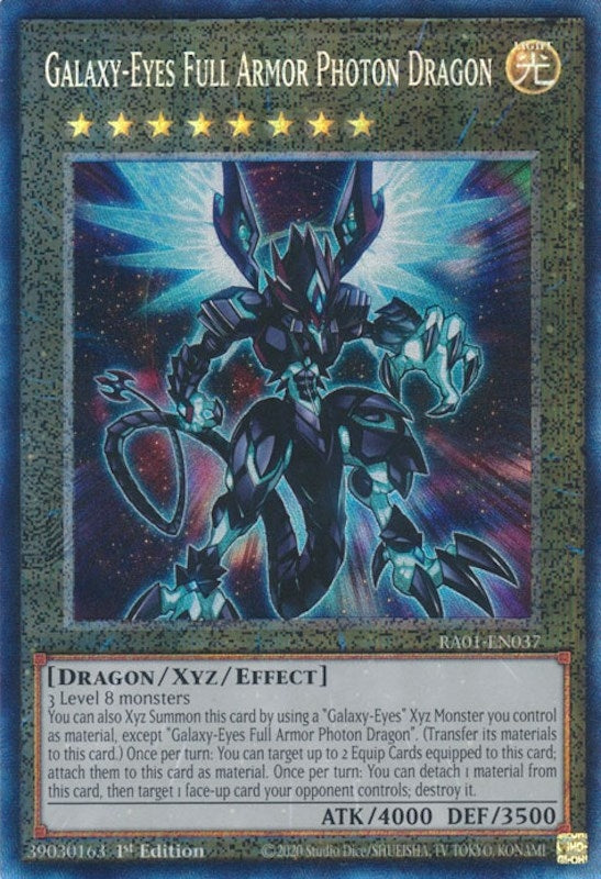 Image for Galaxy-Eyes Full Armor Photon Dragon (PCR) (25th Anniversary Rarity Collection) (RA01-EN037) - YuGiOh