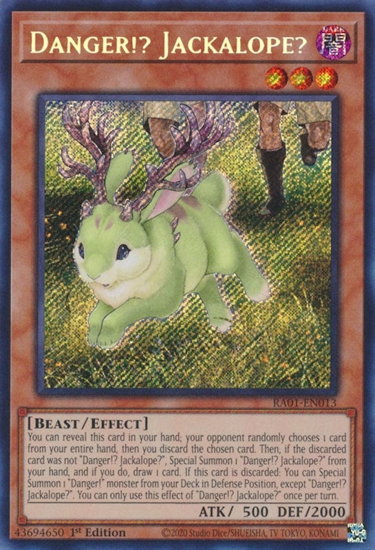 Image for Danger!? Jackalope? (Secret Rare) (25th Anniversary Rarity Collection) (RA01-EN013) - YuGiOh