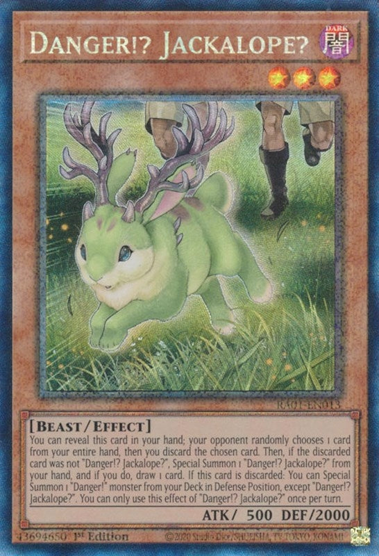 Image for Danger!? Jackalope? (PCR) (25th Anniversary Rarity Collection) (RA01-EN013) - YuGiOh