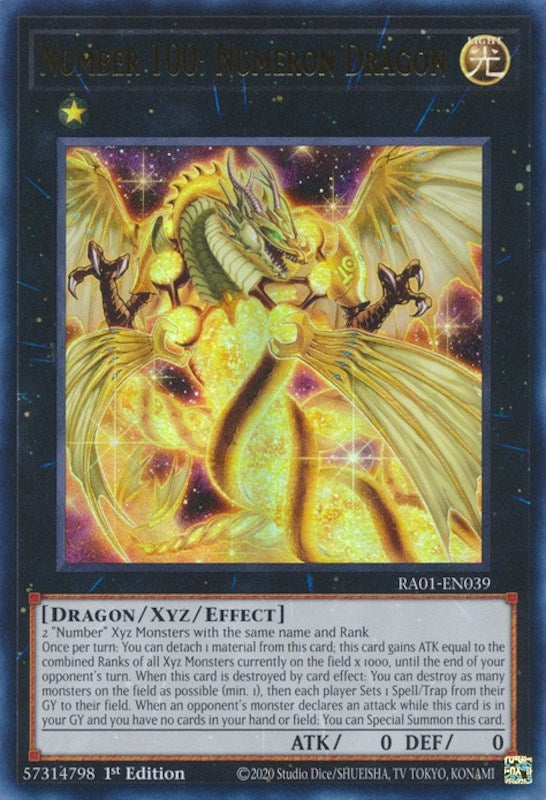 Image for Number 100: Numeron Dragon (UR) (25th Anniversary Rarity Collection) (RA01-EN039) - YuGiOh