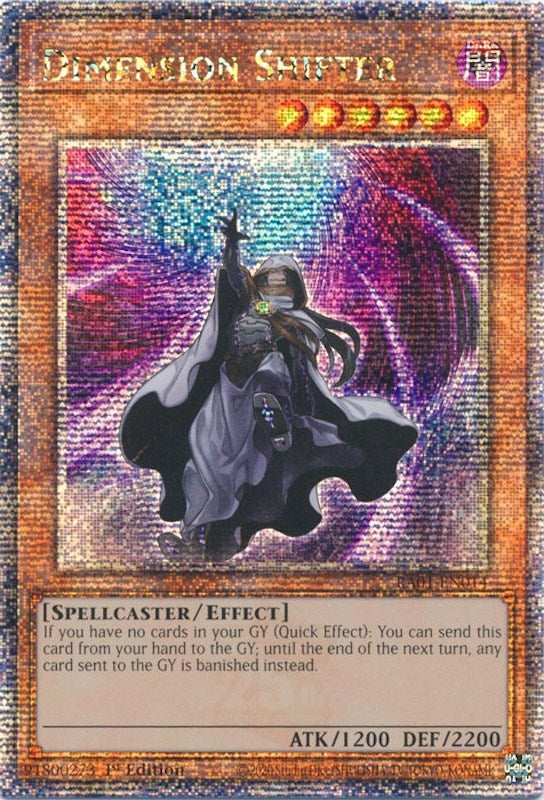 Image for Dimension Shifter (Quarter Century Secret Rare) (25th Anniversary Rarity Collection) (RA01-EN014) - YuGiOh