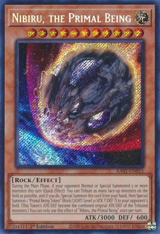 Image for Nibiru, the Primal Being (Secret Rare) (25th Anniversary Rarity Collection) (RA01-EN015) - YuGiOh