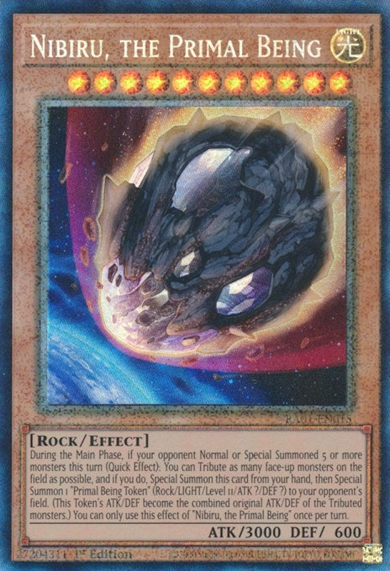 Image for Nibiru, the Primal Being (PCR) (25th Anniversary Rarity Collection) (RA01-EN015) - YuGiOh