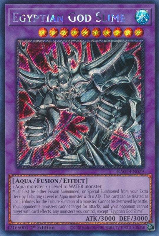 Image for Egyptian God Slime (Platinum Secret Rare) (25th Anniversary Rarity Collection) (RA01-EN029) - YuGiOh