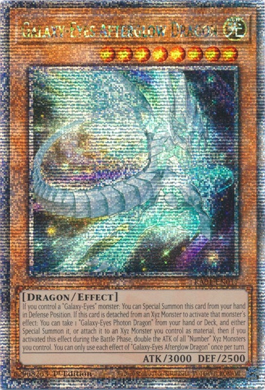 Image for Galaxy-Eyes Afterglow Dragon (Quarter Century Secret Rare) (25th Anniversary Rarity Collection) (RA01-EN017) - YuGiOh
