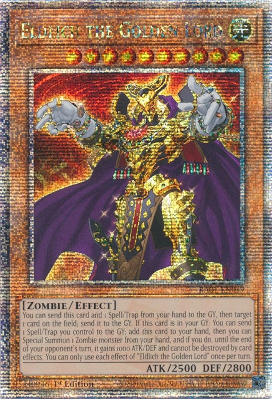 Image for Eldlich the Golden Lord (Quarter Century Secret Rare) (25th Anniversary Rarity Collection) (RA01-EN019) - YuGiOh