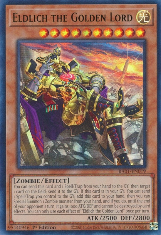 Image for Eldlich the Golden Lord (Alternate Art) (UR) (25th Anniversary Rarity Collection) (RA01-EN019) - YuGiOh
