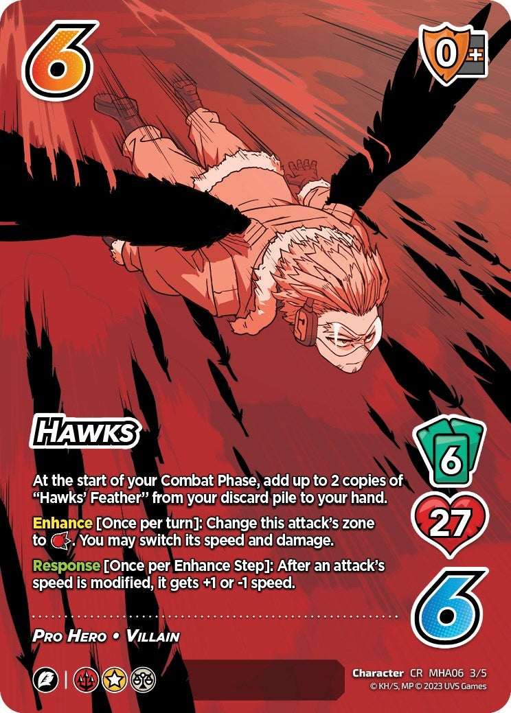 Image for Hawks (Serial Numbered) (UniVersus: My Hero Academia: Jet Burn) (3/5) - UniVersus