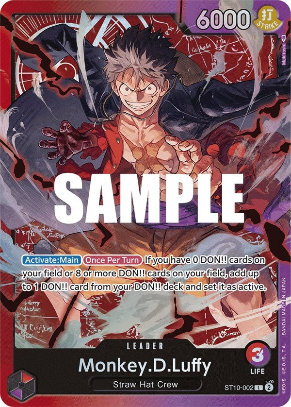 Image for Monkey.D.Luffy (002) (Ultra Deck: The Three Captains) (ST10-002) - One Piece Card Game