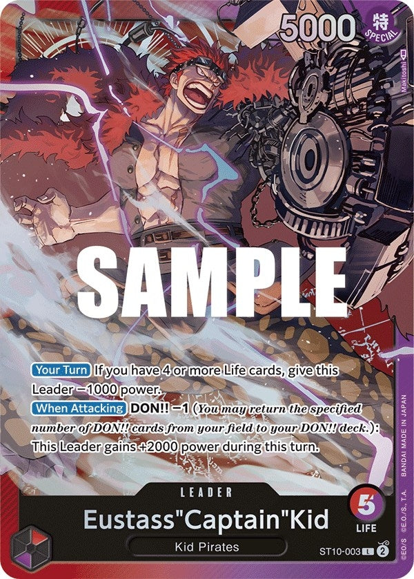 Image for Eustass"Captain"Kid (003) (Ultra Deck: The Three Captains) (ST10-003) - One Piece Card Game