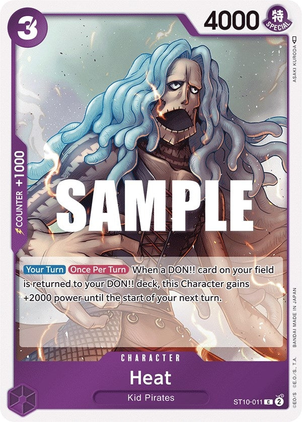 Image for Heat (Ultra Deck: The Three Captains) (ST10-011) - One Piece Card Game