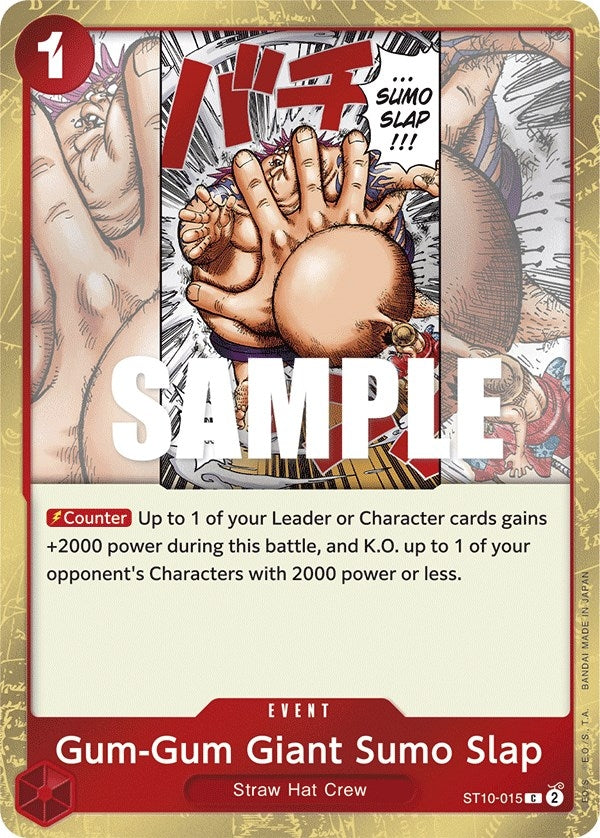 Image for Gum-Gum Giant Sumo Slap (Ultra Deck: The Three Captains) (ST10-015) - One Piece Card Game