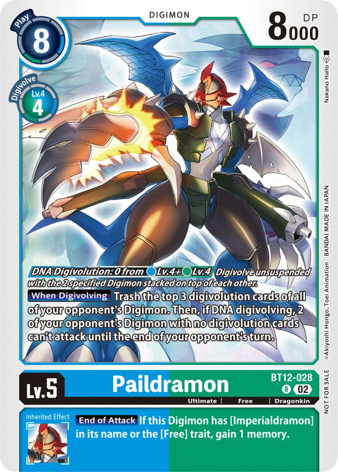 Image for Paildramon (NYCC 2023 Demo Deck) (BT12) (12028)