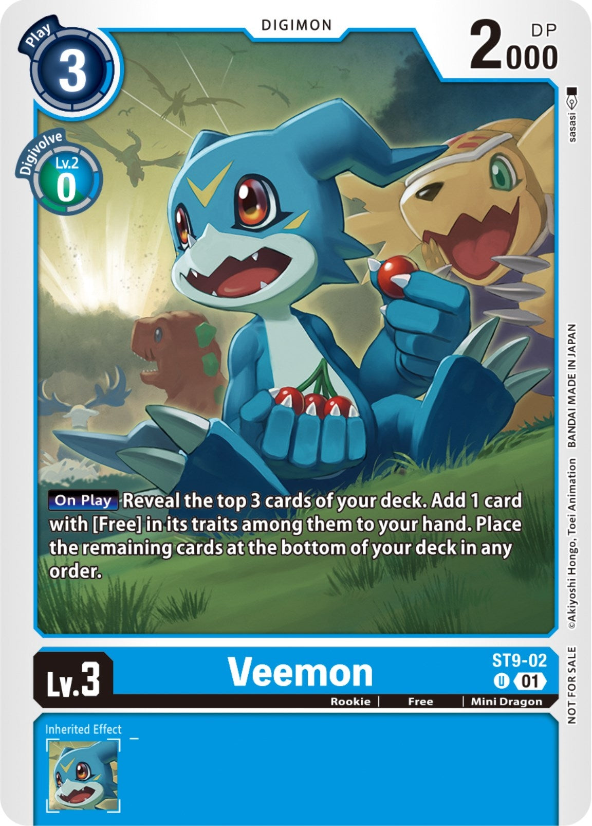 Image for Veemon (NYCC 2023 Demo Deck) (ST9-02 U) [Starter Deck 09: Ultimate Ancient Dragon] - Digimon Card Game